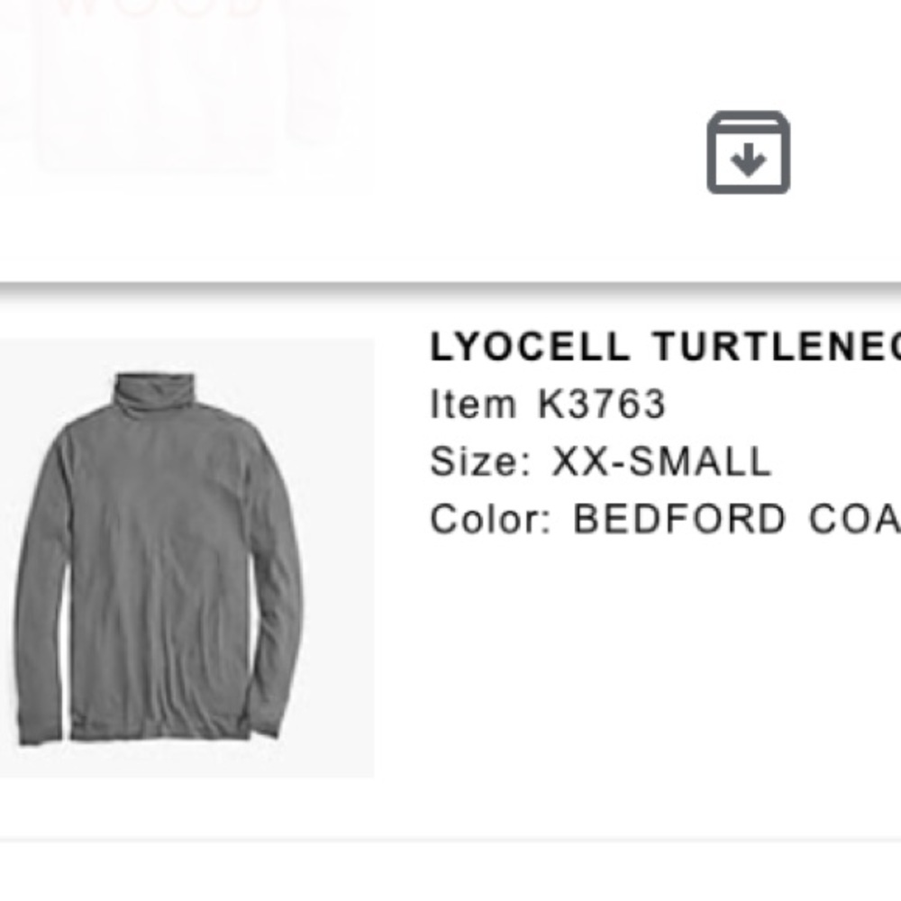 NWT J.CREW LYOCELL GRAY TURTLENECK TUNIC XXS